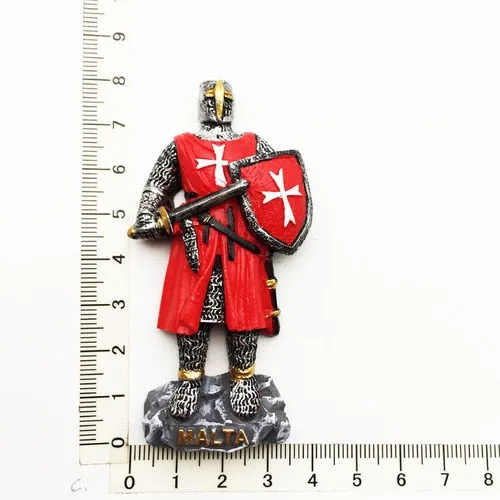 Order Of Malta Commandery Refrigerator Magnet - Red & White With Shield