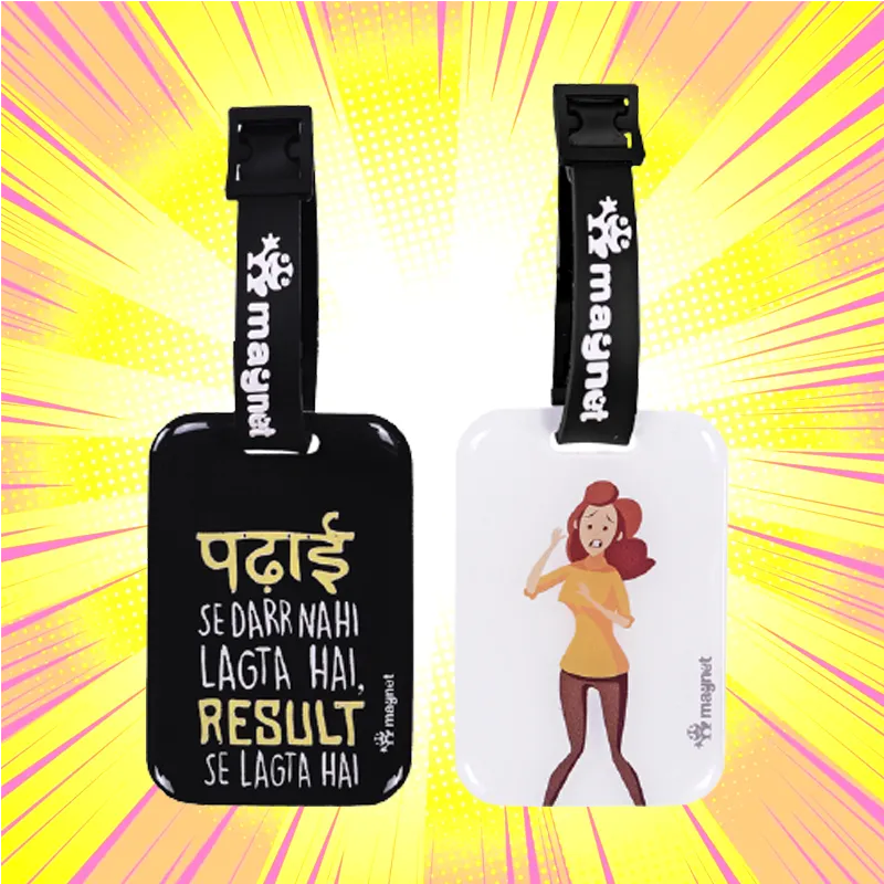 Padhai Result Ka Darr Girl Version Bag Tags