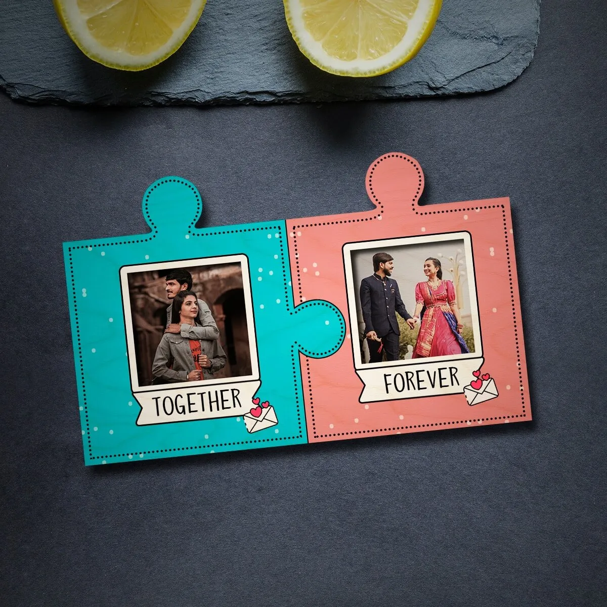 Personalized Puzzle Pieces Wooden Fridge Magnet