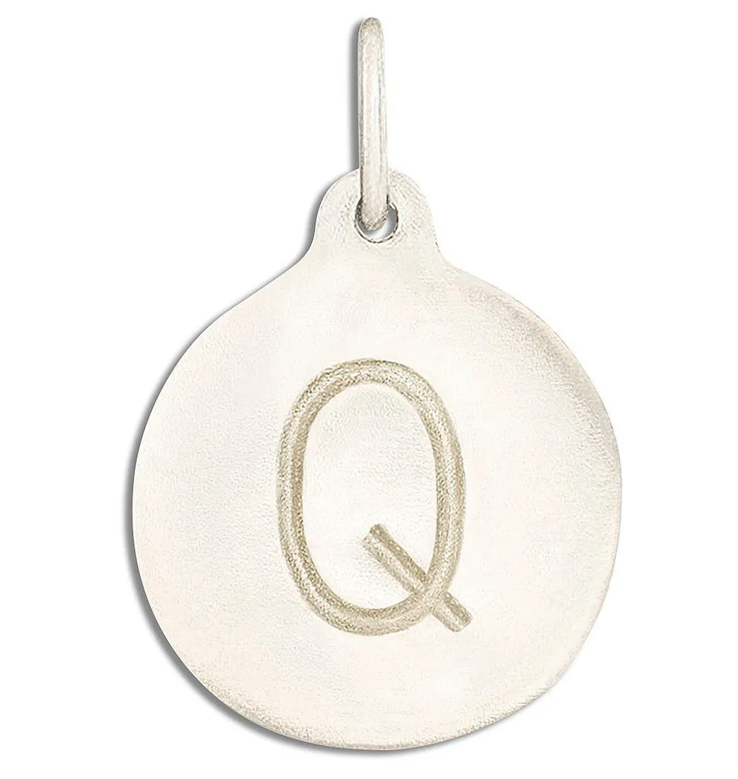 Q Alphabet Charm