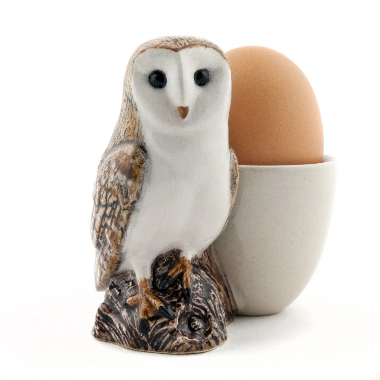 Quail Ceramics: Egg Cup With Barn Owl