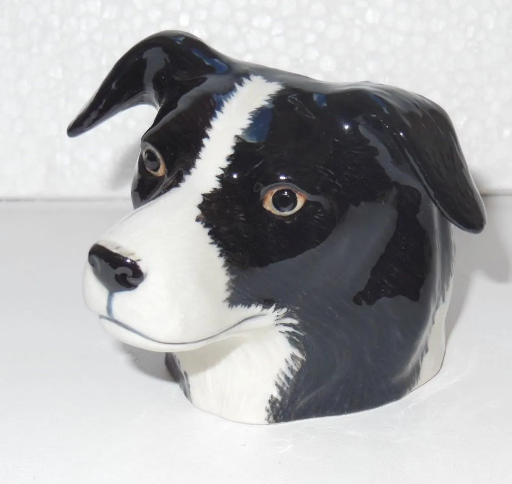 Quail Ceramics; Face Egg Cup; Border Collie