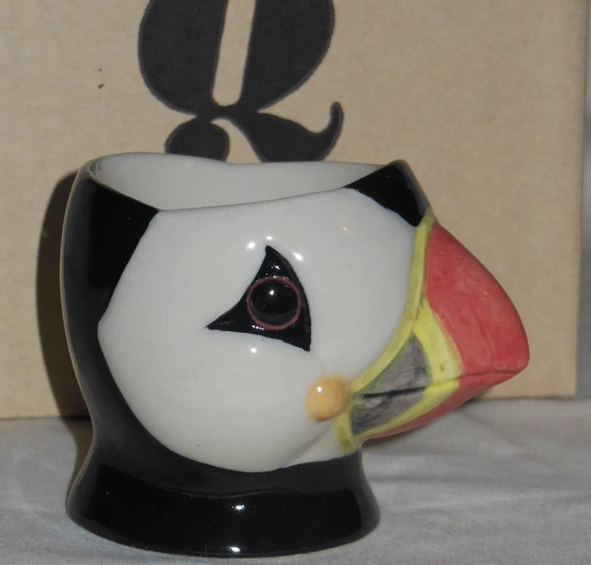 Quail Ceramics: Face Egg Cup: Puffin