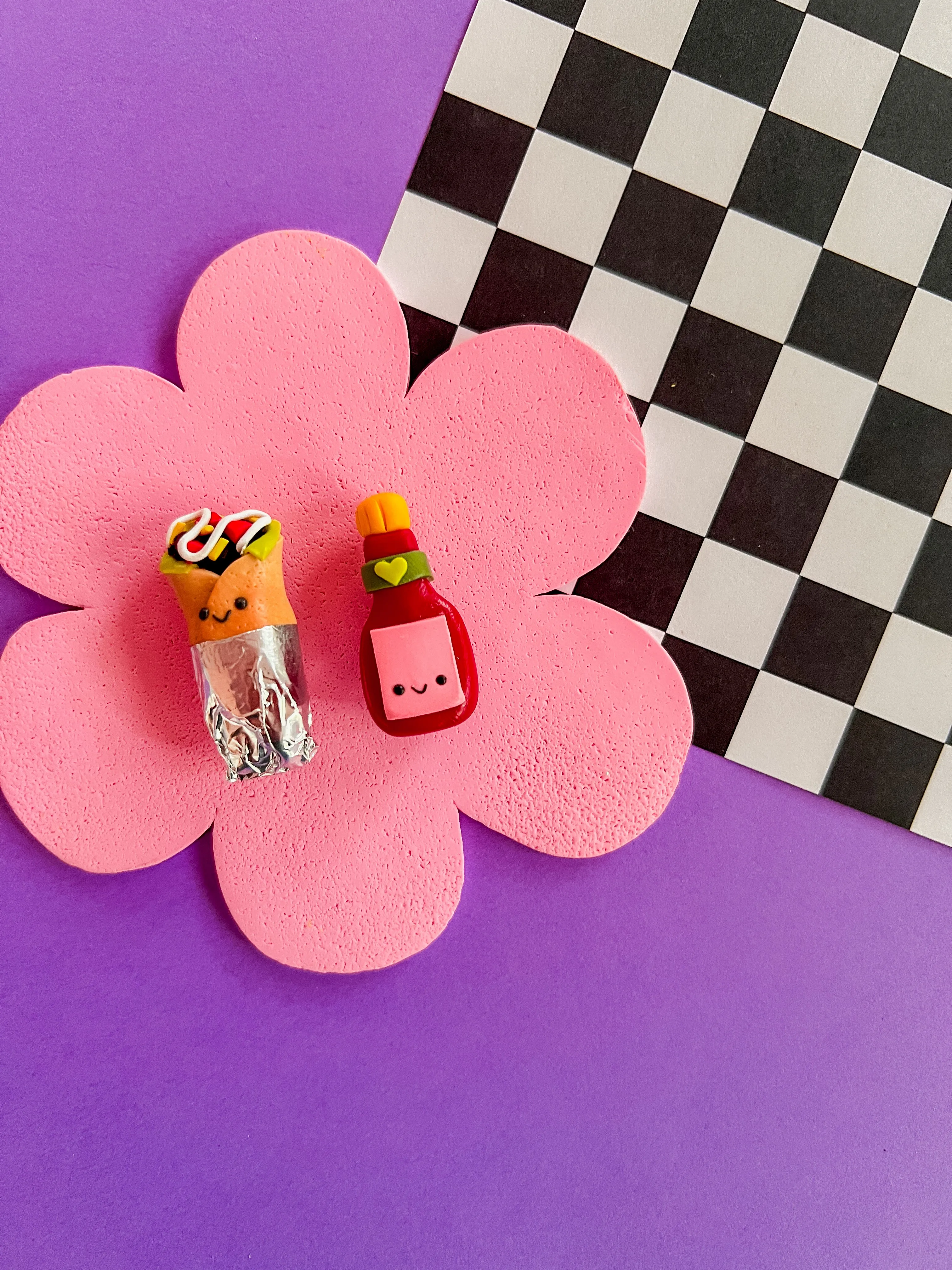 Spicy Burrito Mates | Polymer Clay Magnets