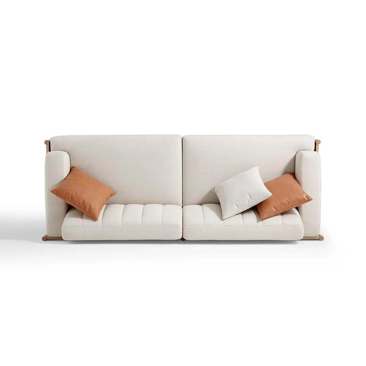 Sunrise Cream 4-seater Sofa with 3 Cushions Set