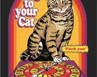 Talk to your Cat Large 2.5" x 3.5" Fridge Magnet