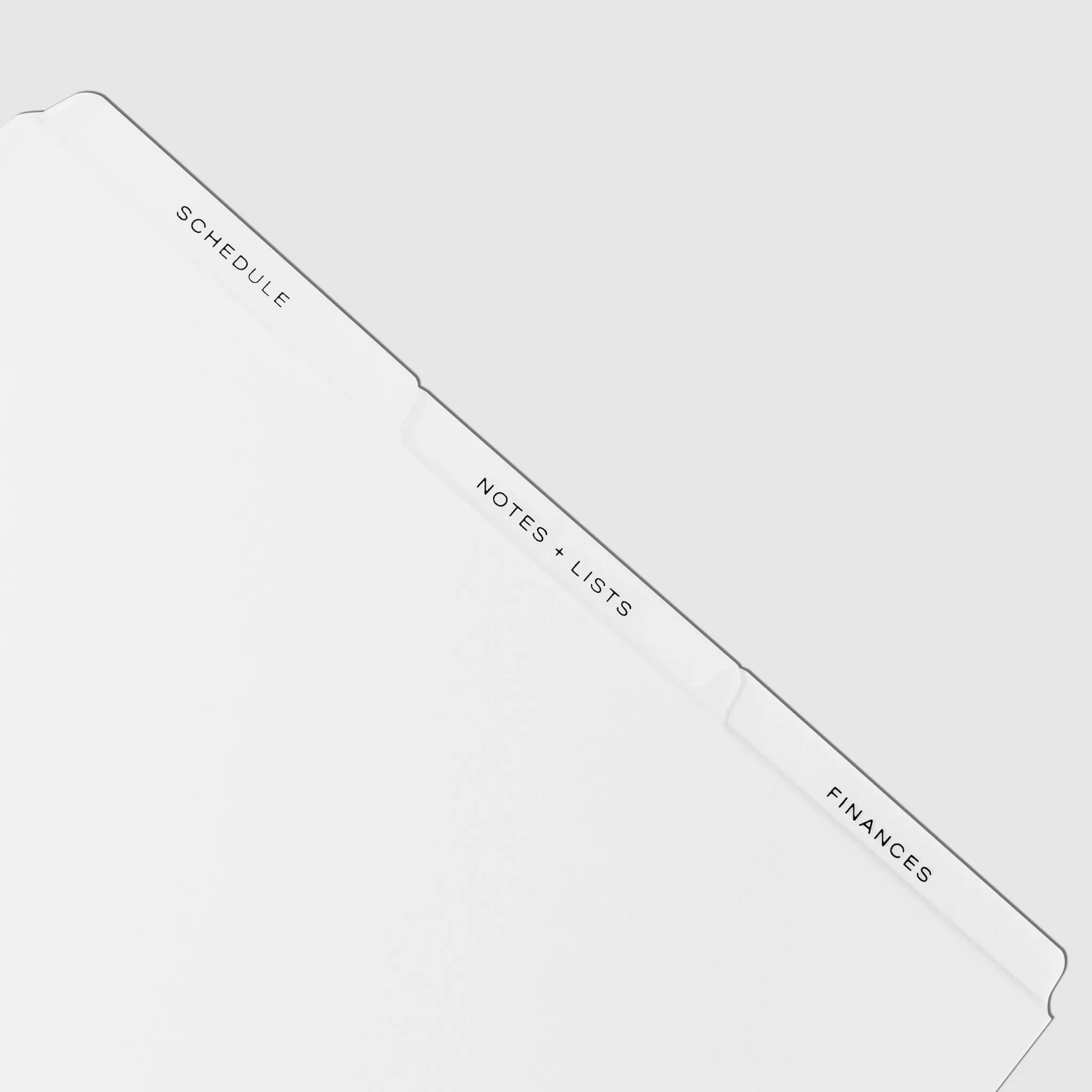 The Essentials Side Tab Planner Dividers | Low Profile | Matte