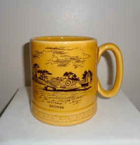 Torbay Aircraft Museum Spitfire Souvenir Mug By Britannia Designs Dartmouth Pottery