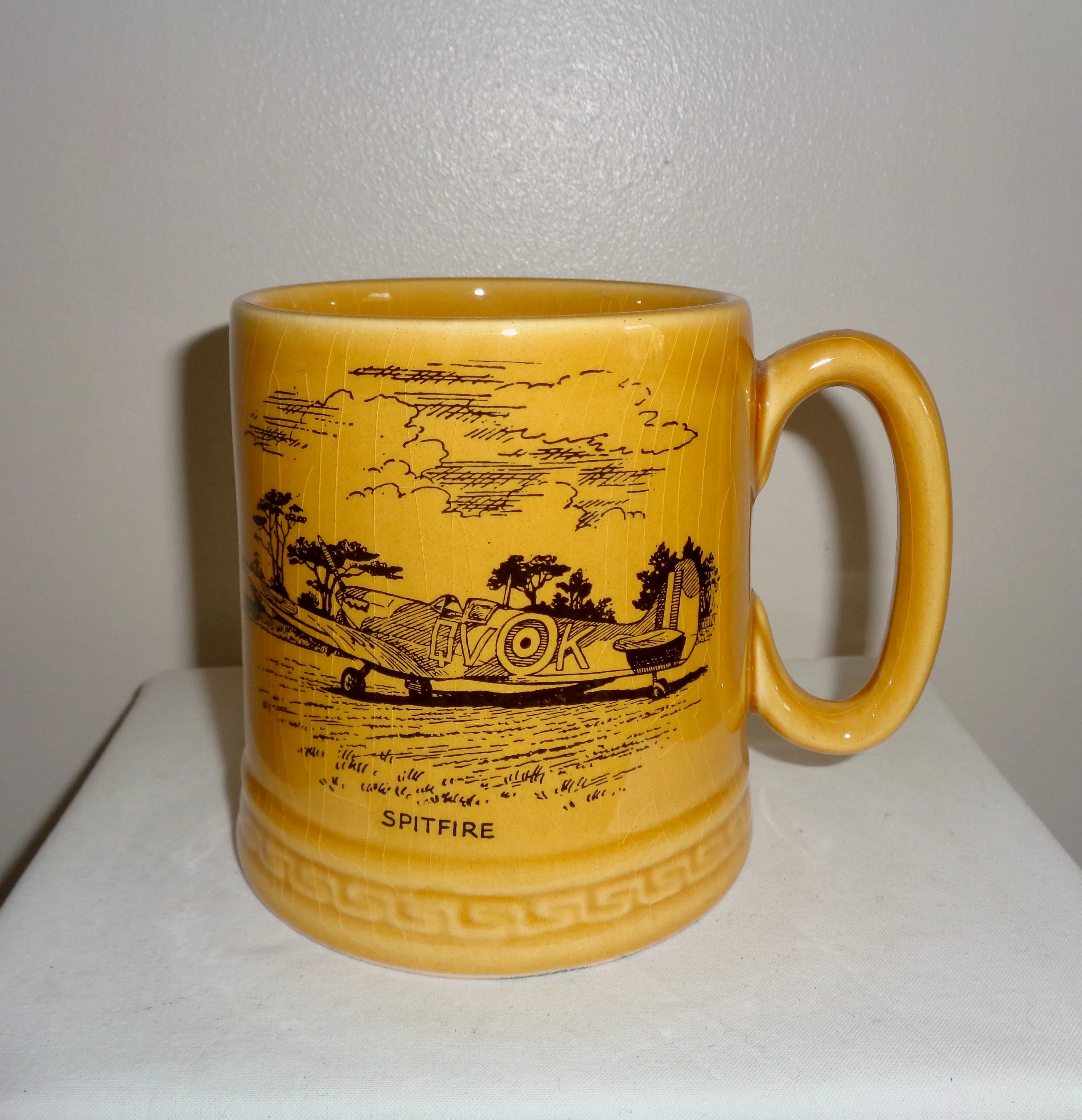 Torbay Aircraft Museum Spitfire Souvenir Mug By Britannia Designs Dartmouth Pottery