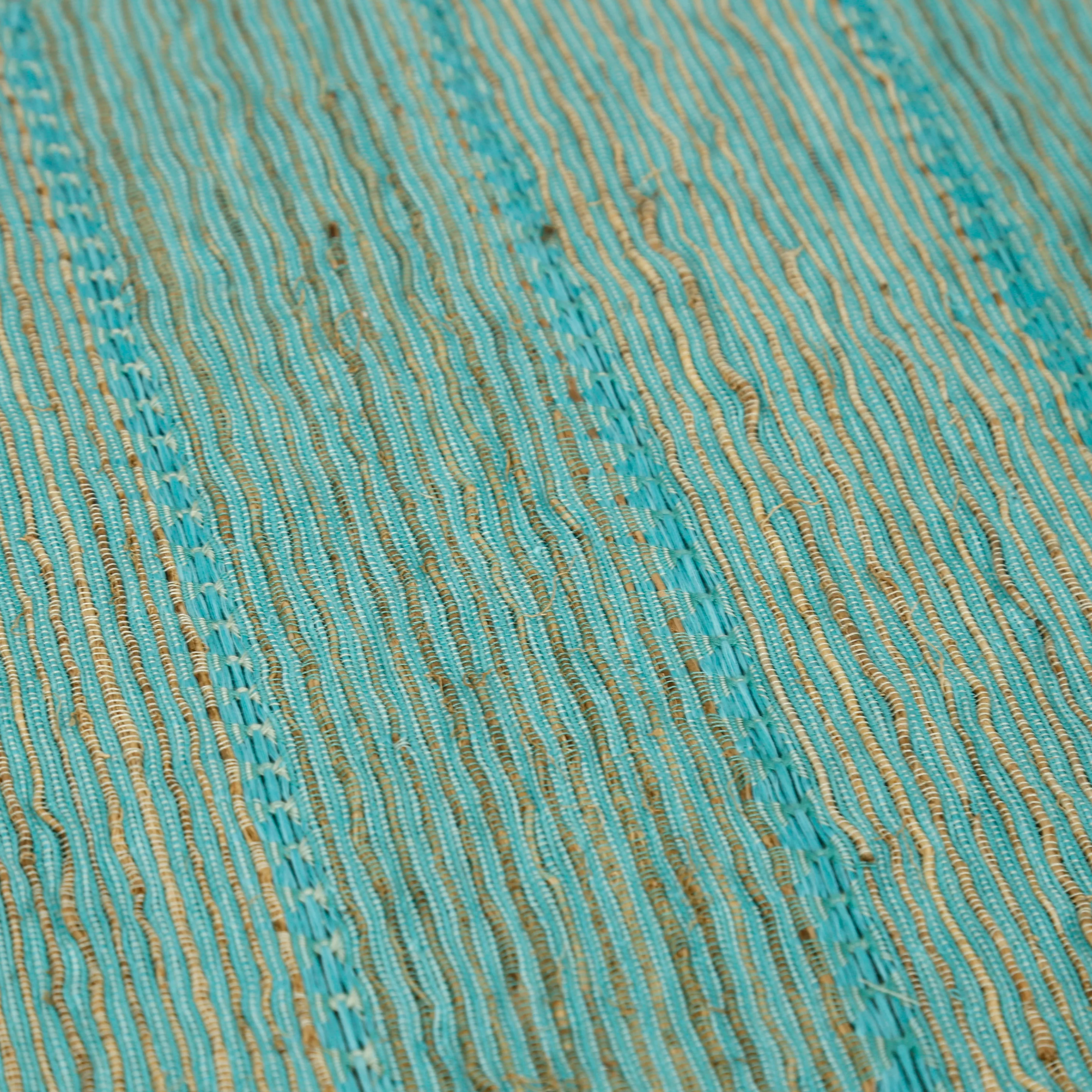 Vetiver Placemat / Aqua Stripes