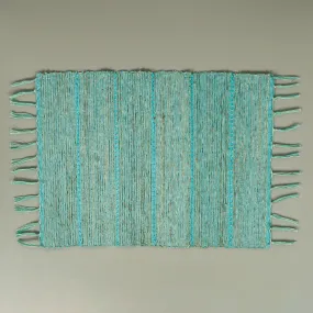 Vetiver Placemat / Aqua Stripes