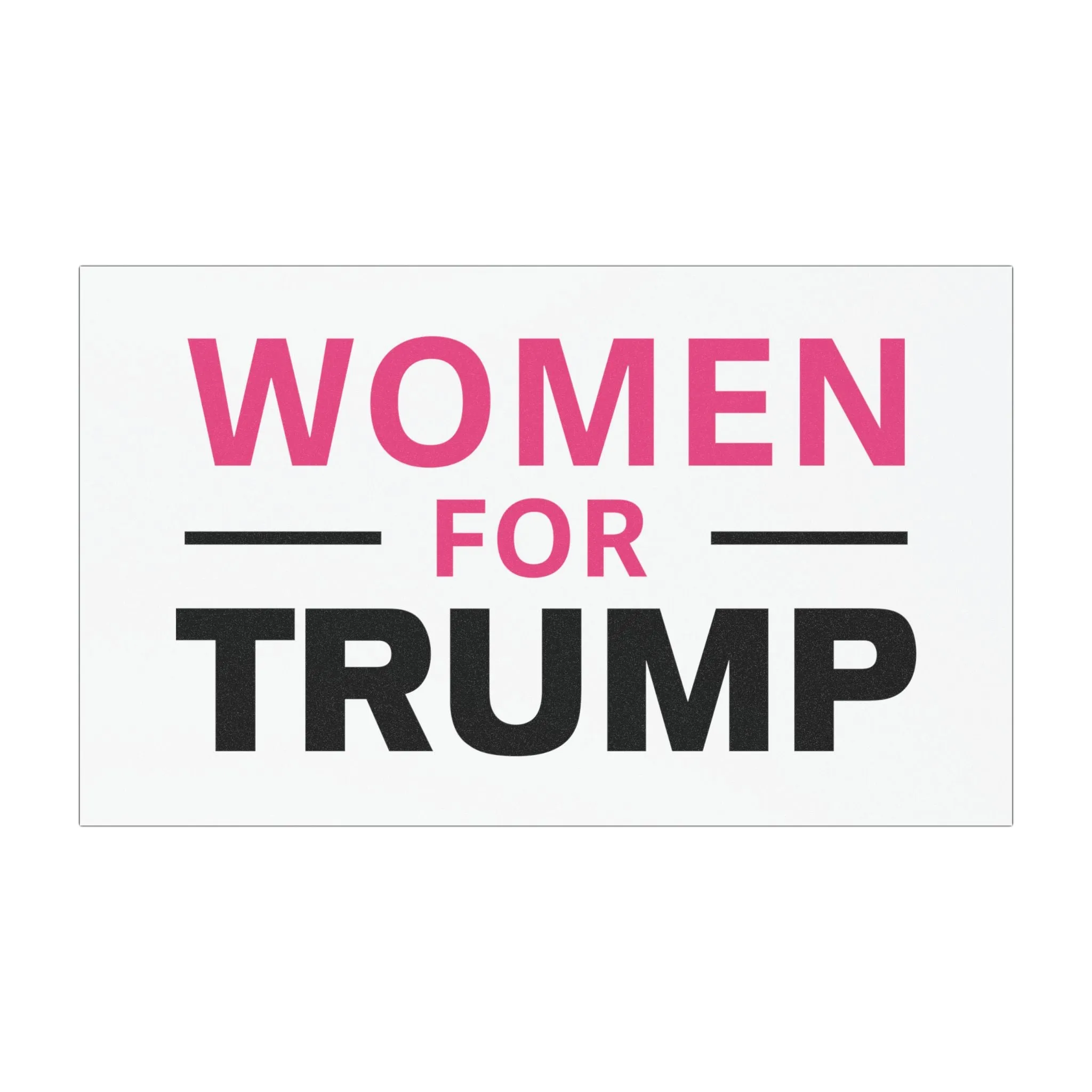 Women for Trump (Pink/Black Design) Car Magnet