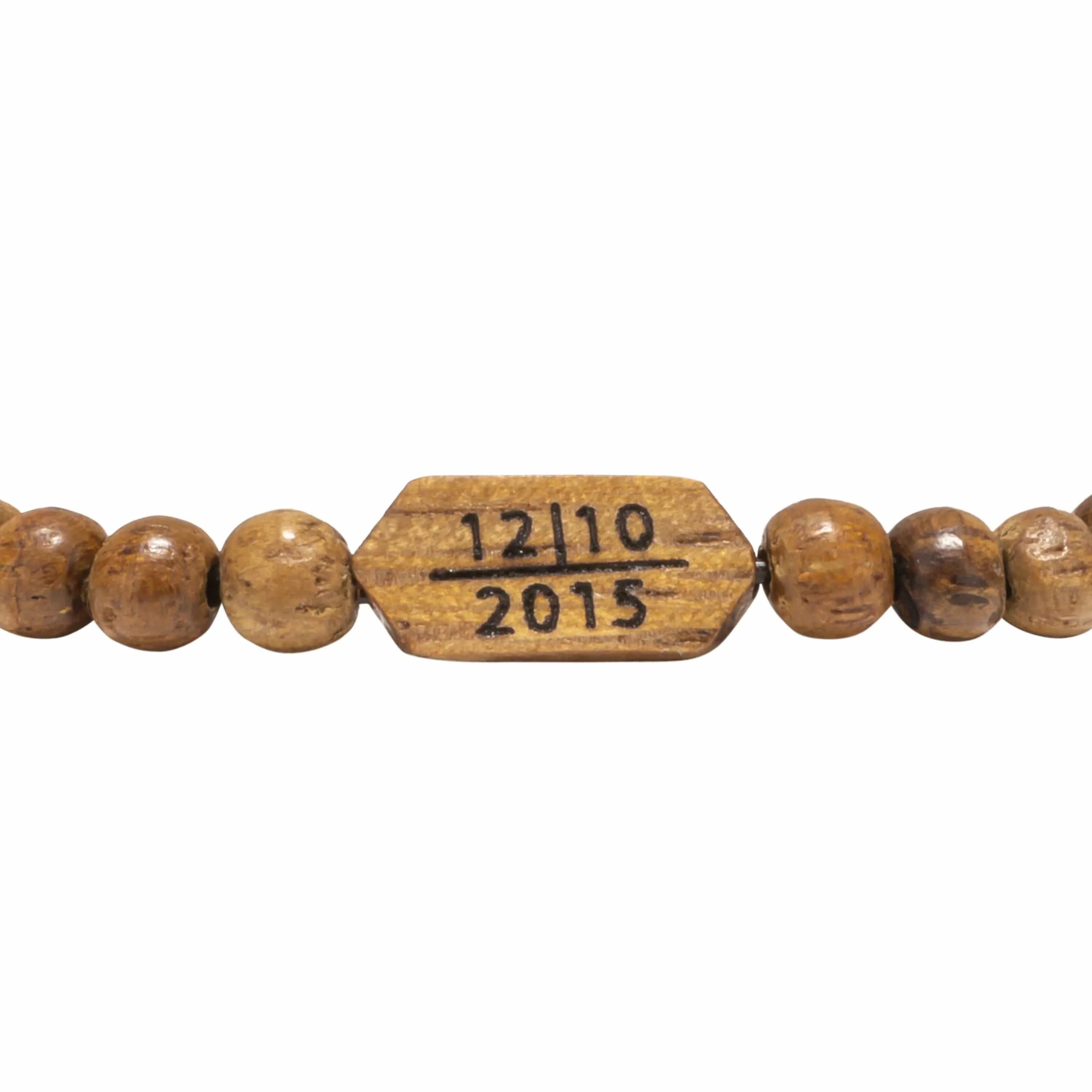 Wood Custom Date Bracelet