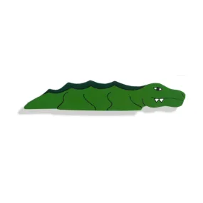 Wooden Aligator Animal Magnet