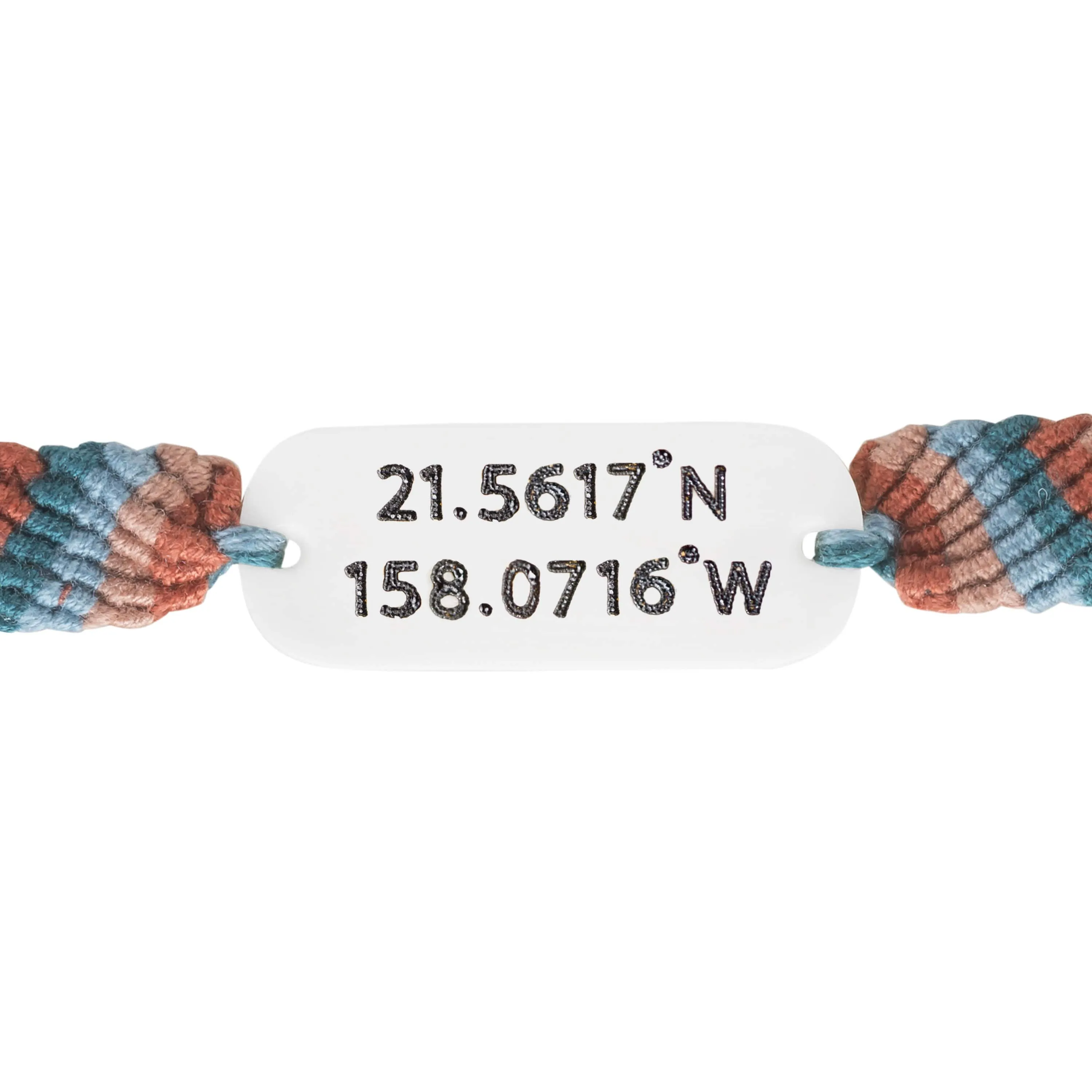 Woven Custom Coordinates Bracelet