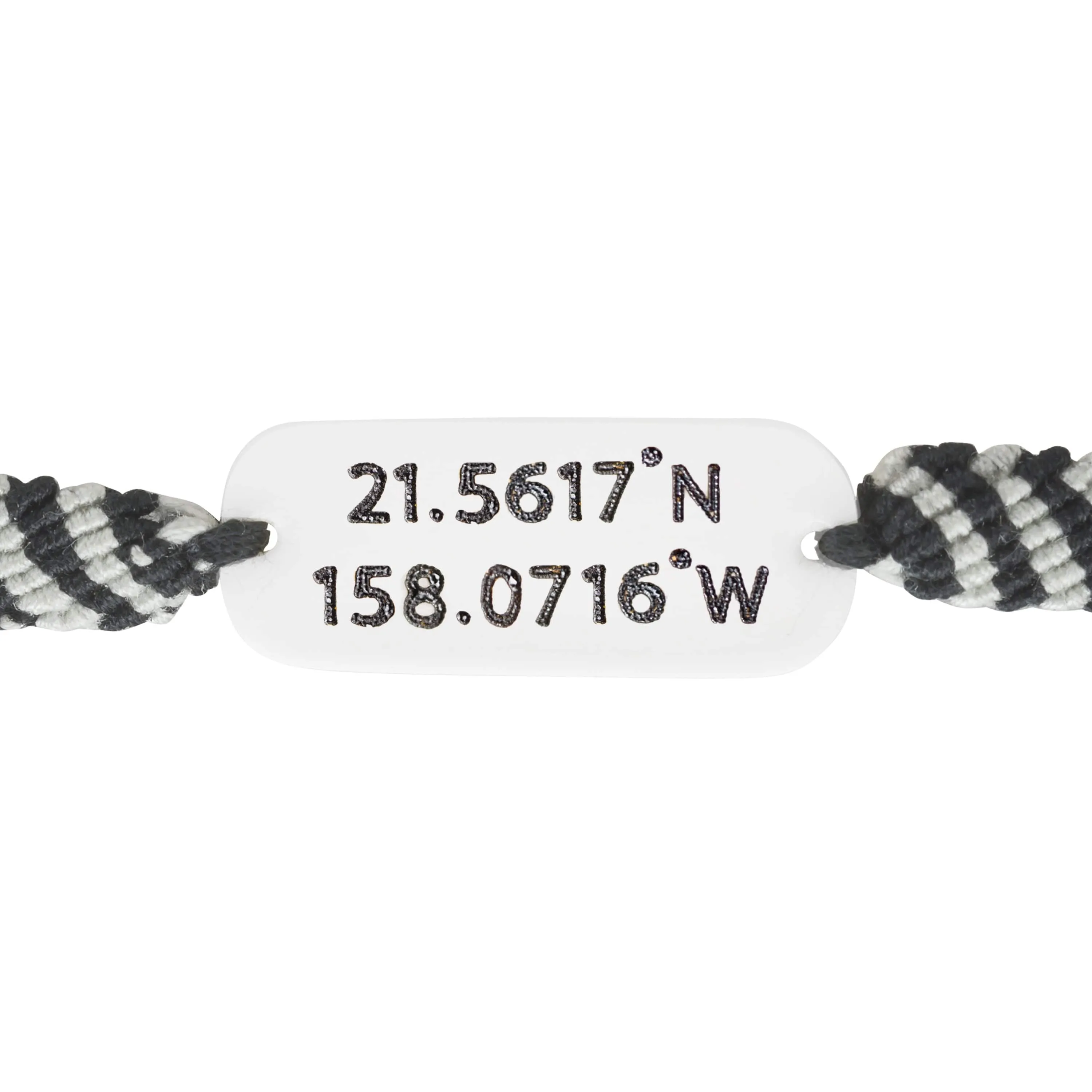 Woven Custom Coordinates Bracelet